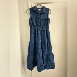 NWT Violet Skies Women’s Blue Denim Dress Sz S